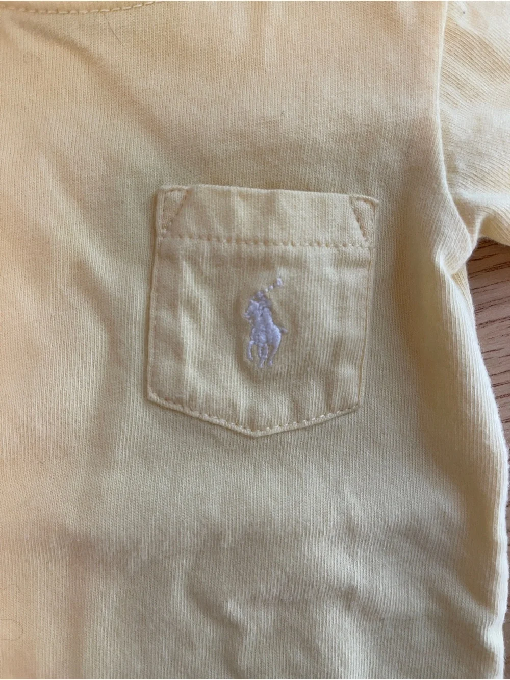 Ralph Lauren Butter Yellow Baby One-Piece Bodysuit